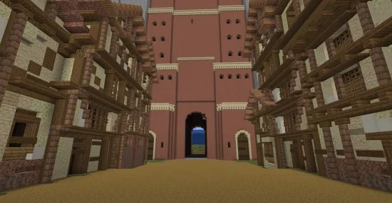 玩家在MC中重現《進擊的巨人》主城 完全使用原版素材