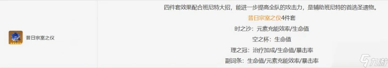 原神班尼特聖遺物推薦詳細介紹-原神班尼特聖遺物推薦搭配