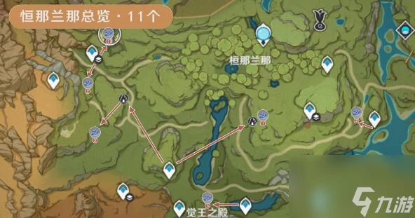 原神樹王聖體菇採摘路線詳細介紹-原神樹王聖體菇採摘路線
