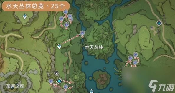 原神樹王聖體菇採摘路線詳細介紹-原神樹王聖體菇採摘路線