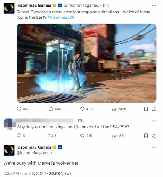 失眠組談為何沒有PS版《日落過載》：忙著做金剛狼！