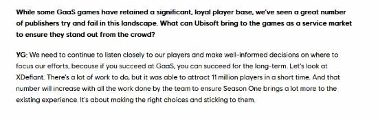 育碧宣布：《不羈聯盟》玩家人數突破1100萬！