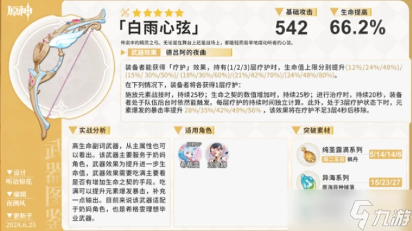 原神希格雯武器怎麼選