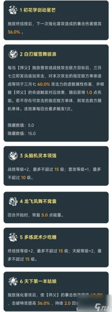 崩壞星穹鐵道巡獵三月七幾命最好 崩壞星穹鐵道巡獵三月七星魂效果介紹