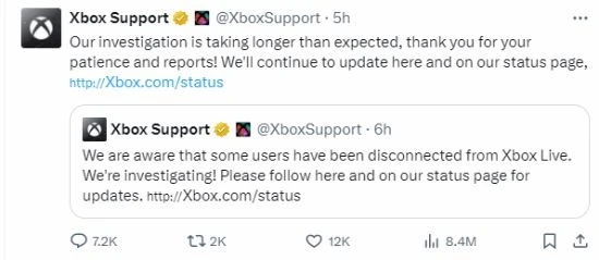 Xbox Live伺服器故障 官方稱調查時間比預期的要長