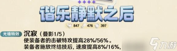 崩壞星穹鐵道諧樂靜默之後搭配及強度解析