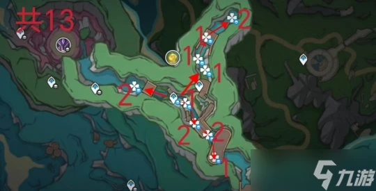 原神 V4.7攻略   幽光星星採集路線