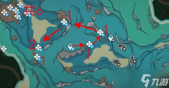 原神 V4.7攻略   幽光星星採集路線