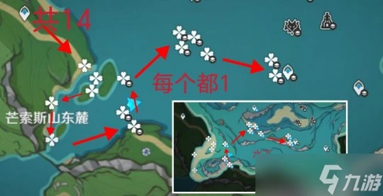 原神 V4.7攻略   幽光星星採集路線