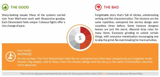 外媒為《第一後裔》打出5分：重複度高且毫無靈魂