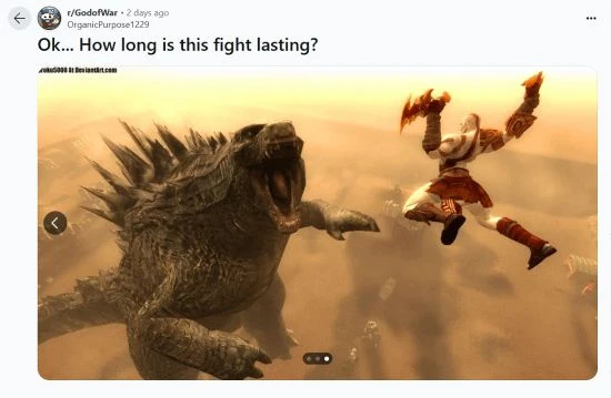 如果《戰神》奎托斯和哥斯拉打一架 誰將獲勝？