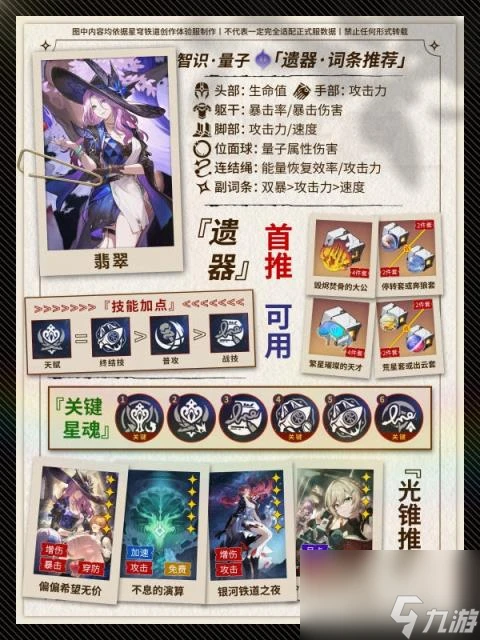 崩壞星穹鐵道翡翠養成攻略大全 翡翠光錐遺器配裝攻略合集