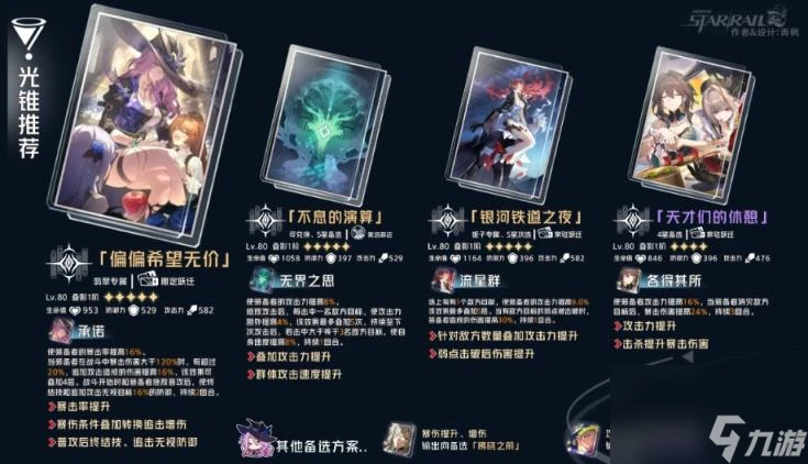 崩壞星穹鐵道翡翠最強光錐推薦 翡翠四星五星光錐選擇攻略