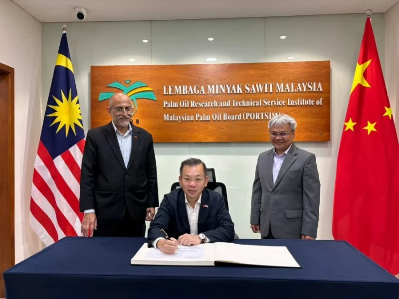 大馬棕油在華市場受到認可　陳泓縑：棕油局上海分支功不可沒