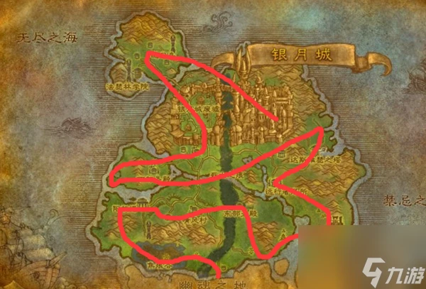 魔獸世界永歌森林地圖在哪