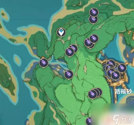 原神哪裡有鬼兜蟲 原神鬼兜蟲分布圖解析