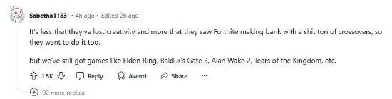 外網網友吐槽遊戲聯動：3A遊戲已失去了創造力
