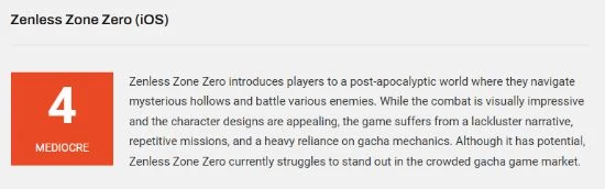 外媒為《絕區零》打出4分：遊戲很有時尚感 但不好玩