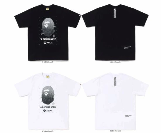 微軟Xbox和潮牌BAPE聯名服飾上市：T恤約1300元