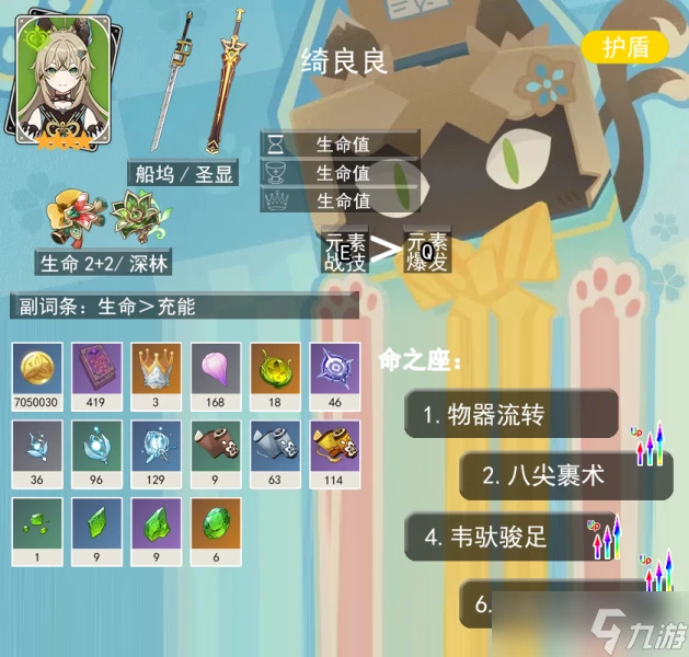 原神 V4.8攻略   上半 娜維婭 與 妮露 一圖流及武器抽取建議