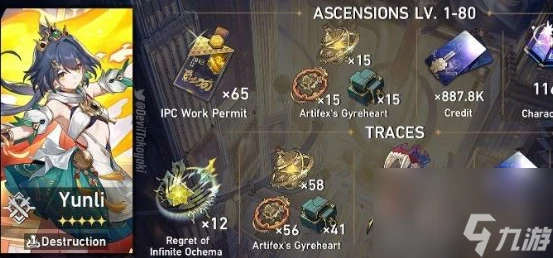 崩壞星穹鐵道雲璃突破材料是什麼