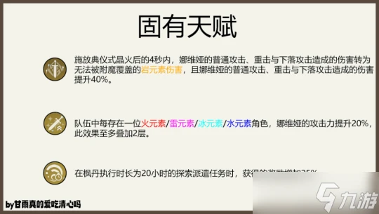原神 V4.8角色攻略   娜維婭武器聖遺物配隊攻略