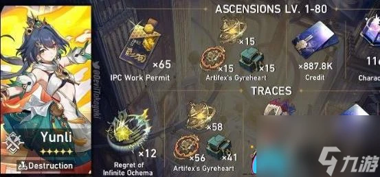 崩壞星穹鐵道雲璃突破材料有什麼匯總