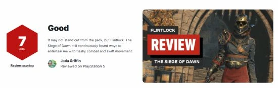 《燧石槍：黎明之圍》IGN 7分:戰鬥華麗 快速移動有趣