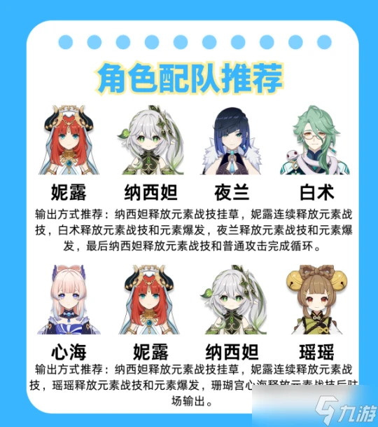 原神 V4.8攻略   上半卡池up角色妮露攻略詳解