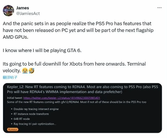 性能超強！粉絲認為PS5 Pro為體驗GTA6最佳平台