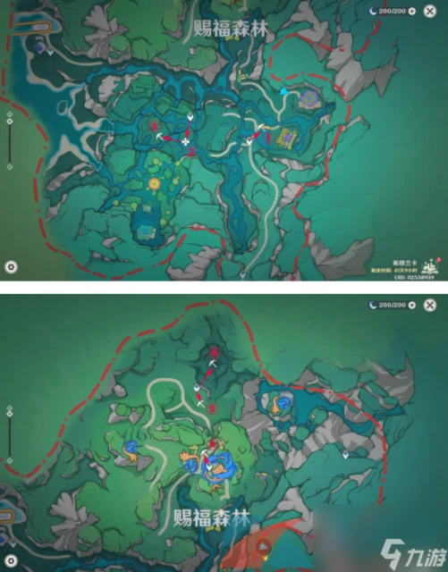原神4.8賜福森林6個隱藏摩拉箱在哪裡介紹