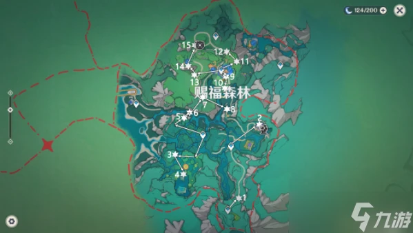 原神賜福森林15個歡聲飛羽收集在哪裡