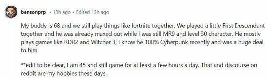 你認識最年長的玩家多大了？74歲老爹白金《老頭環》