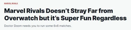 IGN稱讚網易《漫威爭鋒》：華麗、精緻的遊戲體驗