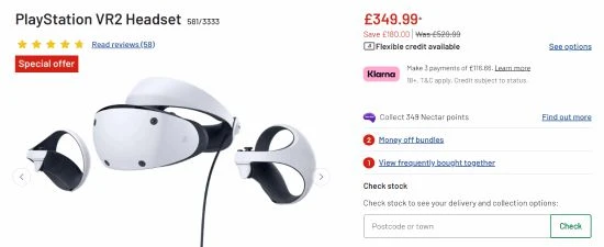 英國PSVR2史低促銷3200元！直降1600 比MQ3便宜