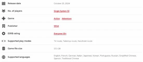 《索尼克：世代RE》開啟預購：約362元 大小13.1GB