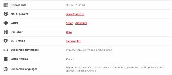 《索尼克：世代RE》開啟預購：約362元 大小13.1GB