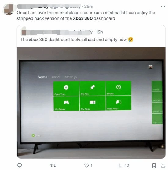 Xbox360商店正式關閉！玩家們發文悼念：時代已終結
