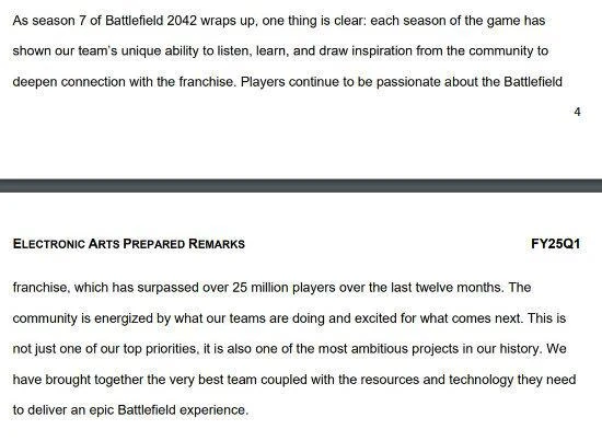 CEO稱：《戰地》新作是EA有史以來最具野心作品之一