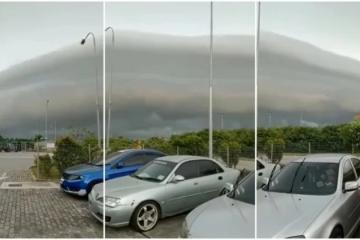 巴生上空出現潮浪般厚重烏雲？氣象局：炎熱天氣常見「颮線」現象