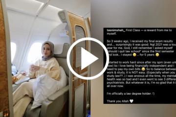 獲法律學士自賞頭等艙機票  大馬女大生遭網民圍剿