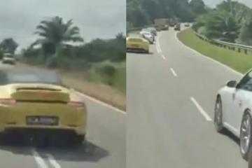 多輛獅城跑車危險超車　哥打丁宜警方促車主現身助查