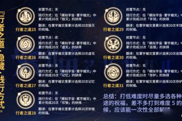 崩壞星穹鐵道寰宇蝗災行者之道怎麼解鎖