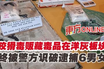 狡猾毒販藏毒品在洋灰板塊　終被警方識破逮捕6男女