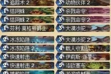 爐石傳說黃金猿藏寶圖卡組 藏寶圖哪個職業用最好