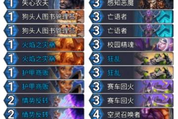 爐石傳說暗月馬戲團農夫術卡組攻略 卡組怎麼搭配