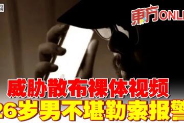 威脅散布裸體視頻　26歲男不堪勒索報警