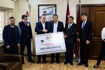 捐100萬美元予約旦二機構　外長：助加沙人民治療癌症