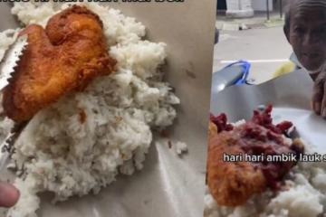 年邁常客拒收免費椰漿飯要付錢　小販與他有趣互動溫暖網民心