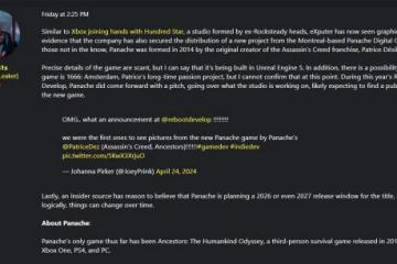 曝刺客信條之父正與Xbox合作開發遊戲 或為《1666》